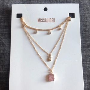 Missguided layered necklace
